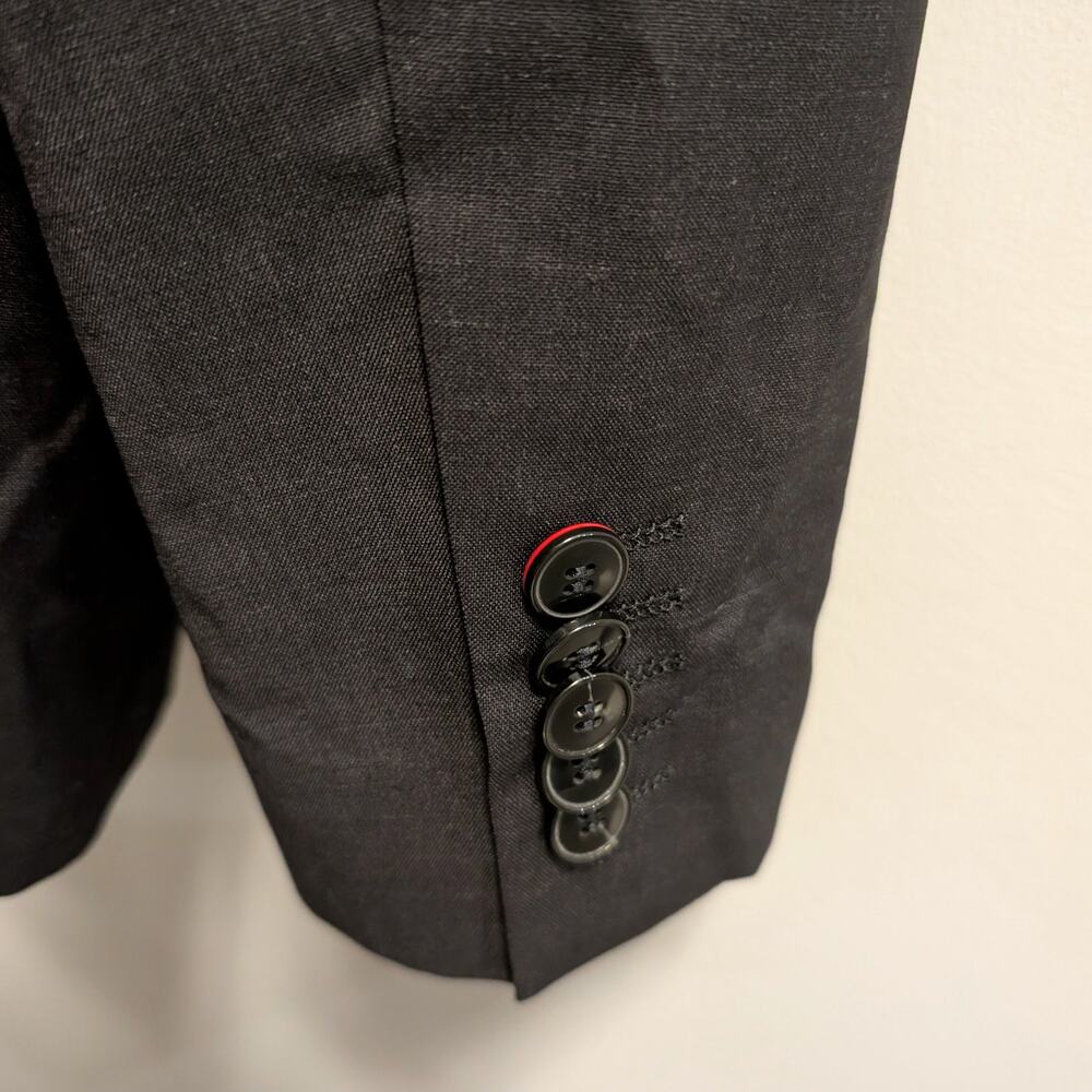 HUGO Hugo Boss Black KARL 233 Modern Fit 100% Wool Suit Blazer Jacket 46 R NWT - Picture 6 of 8